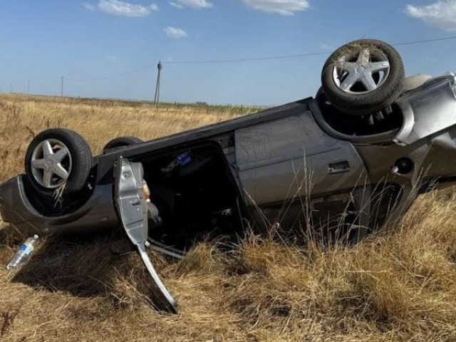 Tres heridos en un violento choque y vuelco sobre la Ruta 226